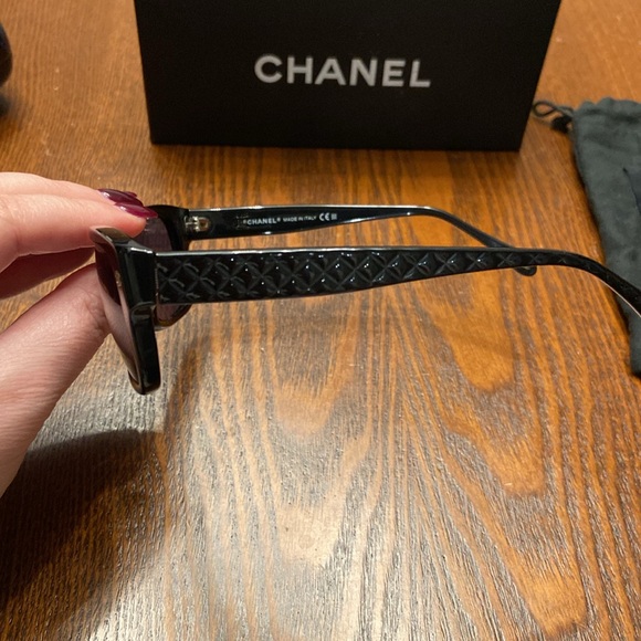 Chanel Square Sunglasses with Quilted Sides and Case Included - Picture 4 of 11